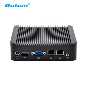 Qotom Máy tính để bàn <span class=keywords><strong>PC</strong></span> mini q190s CPU J1900 Quad Core điện năng thấp cổng LAN kép không dây BT không quạt Mini <span class=keywords><strong>PC</strong></span> - Product Image 1