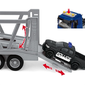 חיכוך כוח תחבורת מטען רכב בניית צעצוע מכוניות דגם עם מספר רב של כלי רכב מוסיקה קלה, צעצועים - Product Image 3