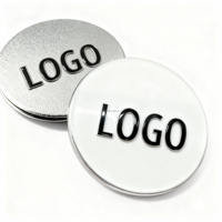 Marcador de Pelota de Golf Magnético Personalizable con Clip para Gorra, Duradero, Portátil, Regalo Personalizado para Hombres, Papá, Golfistas, Nombres/Logotipos/Iniciales