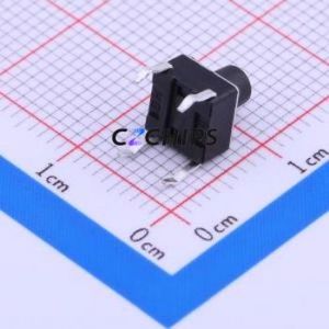 TSA061G70-250 Tactile Switch Through hole-4P,6.1x6.1mm Switch Single Pole Single Throw Round Button 2.5N Through Hole - Product Image 2