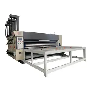 3 color chain feeding corrugated carton box flexo printing die cutting machine