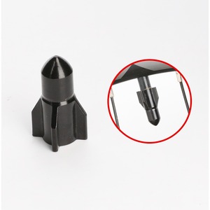 Capuchons de valve de pneu de voiture en aluminium usiné CNC de haute précision, style fusée, service OEM inclus, pièces pour moto - Product Image 3