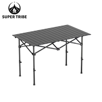 Table pliante d'extérieur, design omelette, portable, pour camping et pique-nique, épaissie
