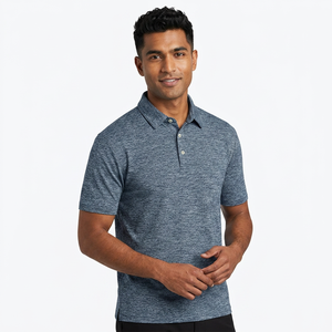 Polo pour homme de qualité supérieure 100 % polyester, design uni personnalisé, dernières couleurs variées, 220 GSM, idéal pour l'été - Product Image 1