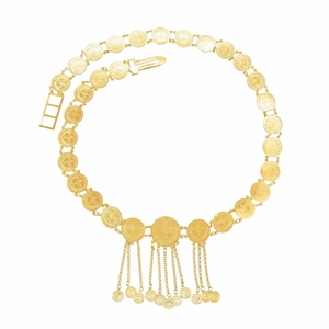 Chaîne de <span class=keywords><strong>taille</strong></span> bohème en métal pompon bohème sculpté fleur corps chaîne pour femmes filles accessoires - Product Image 2