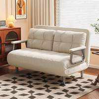 Furnitur Rumah Balkon Ruang Sempit Desain Tunggal Modern Kursi Santai Lipat Sofa Bed Kecil untuk Ruang Tamu