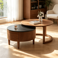 Ensemble de tables basses en bois décoratives, modernes, durables et écologiques, conçues pour les salons et les petits appartements, meubles pour la maison