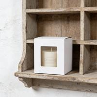 Boîtes en papier kraft blanc personnalisées avec fenêtre frontale, conçues pour l'emballage de figurines de jouets et de petits cadeaux