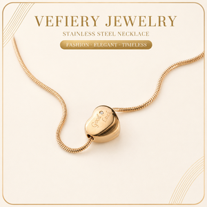 Collier en acier inoxydable tendance pour femmes, bijoux à porter au quotidien - Product Image 1