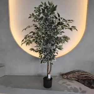 großhandel beliebtes produkt künstlicher ficus baum grüner bonsai ficus baum künstliche innenpflanzen künstlicher ficus bania baum zum verkauf