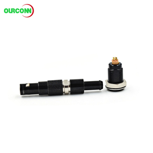 Conector de cable recto autoblocante Push-Pull militar/aeroespacial Shenzhen Aviation Plug 00B de 4 pines con tapa trasera - Product Image 4