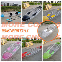 Spatium 2025 Nouveau Design 2 Personnes Pc Crystal Transparent Canoe/kayak Clear Rowing Boats à vendre