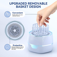 Limpador Ultrassônico de Alta Frequência 45kHz 245ML para Limpeza Profunda de Dentaduras e Retentores - Atacado