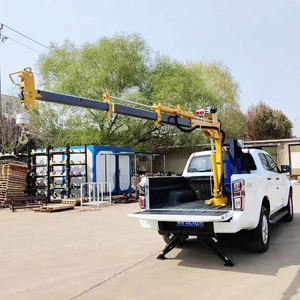 Mini grue montée par camion de 0.8ton 800kg 1 tonne grue montée par levage hydraulique - Product Image 5