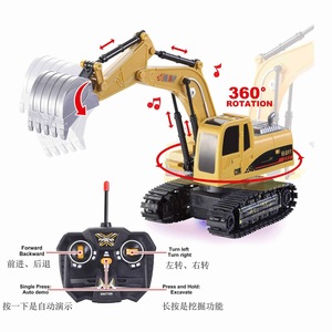 Nuovo stile in lega di RC autocarro in lega tecnica di ingegneria del veicolo <span class=keywords><strong>escavatore</strong></span> 2.4G RC costruzione camion giocattoli per bambini - Product Image 6