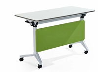 Table de conférence pliante mobile en MDF, design moderne pour l'école et le bureau à domicile