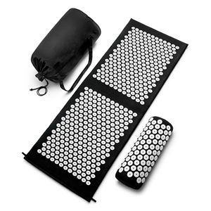 Tapis de Santé en Promotion avec Oreiller – Tapis d'Acupression Non Toxique à Picots pour Réduire la Pression, Relaxation, Fitness et Yoga – Ensemble Tapis et Oreiller - Product Image 1