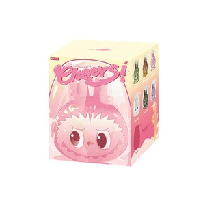 Vaso de Vidrio de Doble Capa Original 100% POP MART Labubu The MONSTERS-CHEERS Series Caja Ciega Coleccionable Regalos de Cumpleaños - Product Image 4