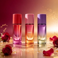 Botol Parfum Kaca Silinder 10ml Berkualitas Tinggi Mewah Berwarna Gradasi dengan Pompa Semprot untuk Aroma Wangi Melembapkan