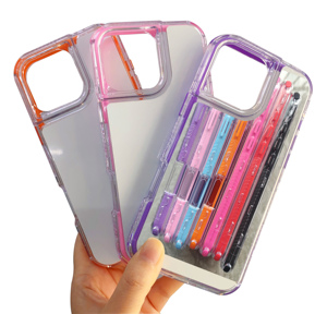 เคสโทร<span class=keywords><strong>ศัพท์</strong></span>แบบซับลิเมชั่น 3in1 สำหรับ iPhone 16 16pro 16promax 15 15pro 15promax 14pro  แบบเปล่าสำหรับงานพิมพ์ร้อน - Product Image 1