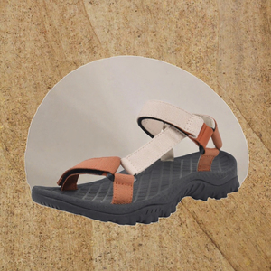Sandales d'extérieur pour hommes à plateforme, avec fermeture auto-agrippante, semelle antidérapante en caoutchouc, motif léopard, tongs de plage - Product Image 2