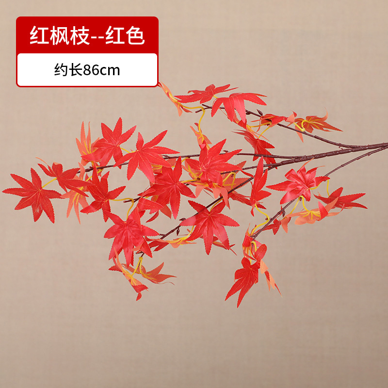 Red maple branch [approx. 86cm long - two-tone glued]