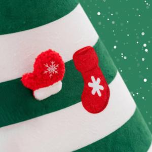 Zacht Gezellig Huis Voor Katten En Kleine Honden Vakantie Winter Pet Tent Schattig Kerstkat Bed Met <span class=keywords><strong>Diy</strong></span> Decoraties - Product Image 3