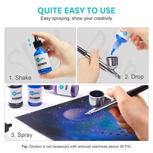 <span class=keywords><strong>Peinture</strong></span> DIY personnaliser logo 24 couleurs non toxique <span class=keywords><strong>peinture</strong></span> <span class=keywords><strong>acrylique</strong></span> en aérosol à base d'eau pour <span class=keywords><strong>peinture</strong></span> au pistolet aérographe - Product Image 4