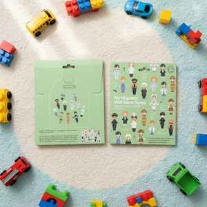 Jouets d'activités magnétiques <span class=keywords><strong>Montessori</strong></span> pour enfants, ensemble <span class=keywords><strong>de</strong></span> cartes d'apprentissage des métiers, jouets éducatifs cognitifs, jeu d'apprentissage réutilisable pour enfants - Product Image 6