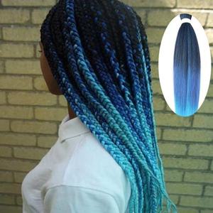 Cross-Border EZ Braids African Dirty Braids Pre Stretched Braids Big Braids Hair Accessories European and American <b>Wigs</b> - Product Image 3