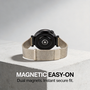 Correa de Reloj Magnética Doble Milanesa para Samsung <span class=keywords><strong>Huawei</strong></span> Xiaomi, Elegante y Cómoda Correa de Acero Inoxidable para Relojes Inteligentes - Product Image 2
