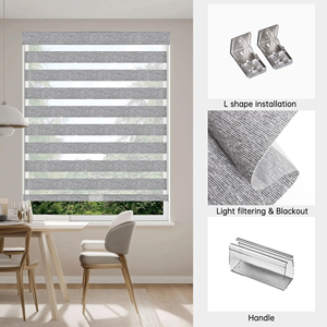 Persianas Enrollables Impermeables de Alta Calidad para Decoración del Hogar SAMADHI, Persianas Zebra Inalámbricas de Fábrica - Product Image 5