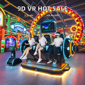 Thương mại 3 người 9D VR Cinema ghế cho Arcade công viên giải trí nhà máy trực tiếp - Product Image 1