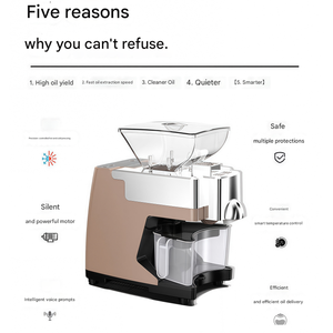 Presse à <span class=keywords><strong>huile</strong></span> automatique en acier inoxydable Xifa pour arachides, noix de coco et huiles de graines multiples, capacité de 3 à 6 kg/h - Product Image 2