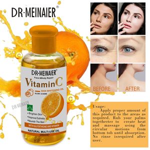Commercio estero 100ml VC olio essenziale per la cura dei capelli del corpo del viso vitamina C arricchita olio vegetale dolce schiarente idratante - Product Image 1