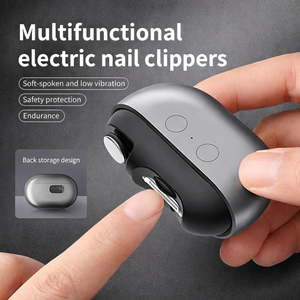 Coupe-ongles électrique rechargeable 3 en 1, anti-pincement, faible vibration, polisseur pour bébé, enfant, personne âgée, outil de manucure portable - Product Image 5