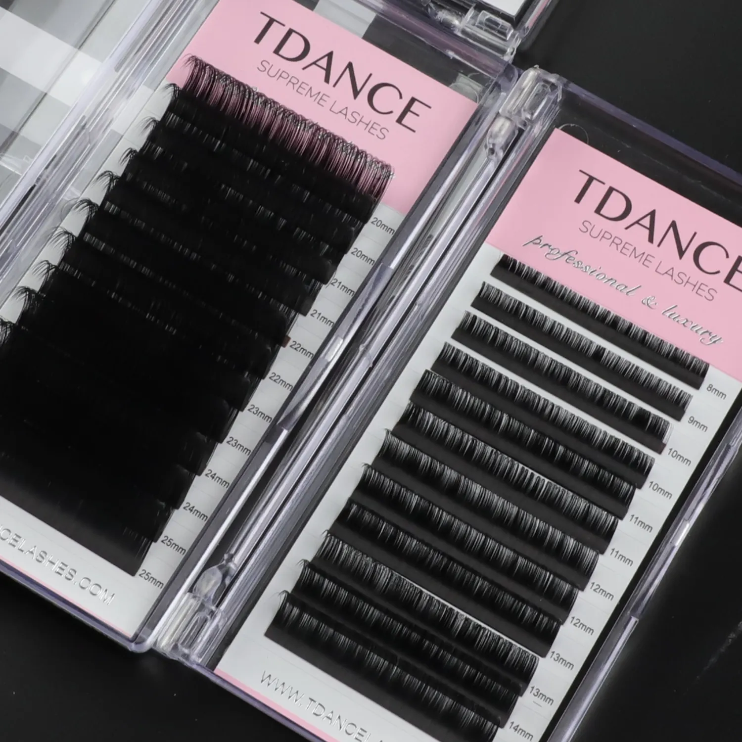 TDANCE Manufacturer Wholesale Eyelashes Extension Individual Lashes Hand Made Single/mixed Natural Long OEM/ODM Supply Black