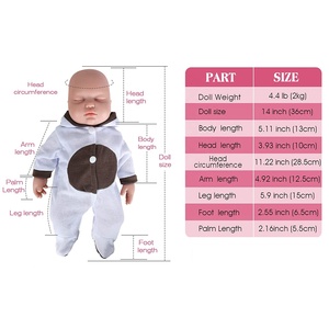 Poupée bébé en silicone de 15 pouces petites poupées reborn réalistes pour enfants - Product Image 4