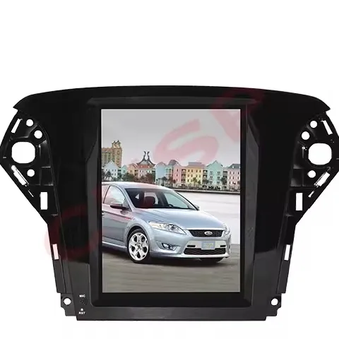 Android 11,0 REPRODUCTOR DE DVD para coche 10,4 pantalla Vertical navegación GPS FORD Mondeo 2007-2012