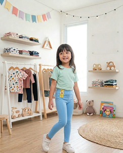 Leggings pour enfants en coton doux et très élastique, respirants et doux pour la peau, pantalons slim pour filles et garçons, pour les activités quotidiennes, les jeux et l'école - Product Image 6