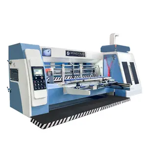 Automatische Op Water Inkt Gebaseerde Printgleufsnijmachine Voor Golfkartonnen Doos