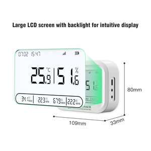 Registrador de datos de temperatura WIFI inteligente Registrador de datos de humedad de temperatura de cultivos de trigo de frutas multifuncional - Product Image 3