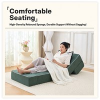 Canapé-lit pliable convertible multi-positions, siège lounge gain de place pour petites pièces