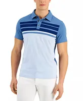 Özel Logo tasarım renk bloğu şerit baskı hızlı kuru performans süblimasyon erkek Golf Polo gömlekler
