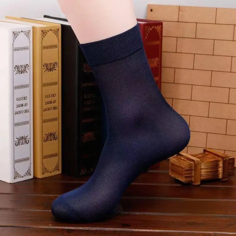 Summer High Quality Anti-Bacterial Odor Business Dress Men Bamboo Socks For No Show Invisible Ankle Crew