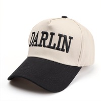 Casquette de baseball unisexe réglable et décontractée pour le sport et les activités de plein air, avec broderie DARLIN mignonne, idéale pour les vacances