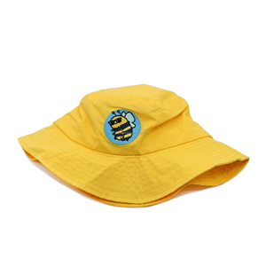 Cartoon <b>Leaf</b> Logo Velour Sun Protection Wide Brim Waterproof Outdoor Cycling Bucket Hat Unisex for Casual Use - Product Image 3