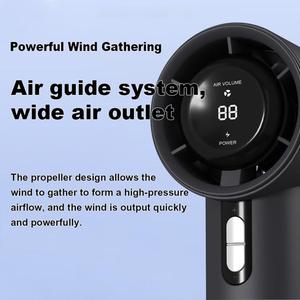 Rechargeable <b>Fan</b> Portable <b>Handheld</b> <b>Fan</b> Mini USB Personal Cooling Gadget Display Screen - Product Image 4