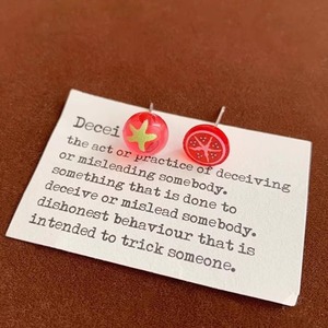 Aretes Pequeños con Forma de <span class=keywords><strong>Tomate</strong></span> para Mujer, Diseño Creativo, Joyería de Resina, Accesorios - Product Image 6