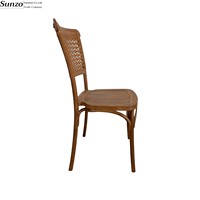 Nouvelle arrivée, chaise de salle à manger empilable Sunzo pour mariage, hôtel, location, utilisation en extérieur, ferme, villa, en résine plastique PP
